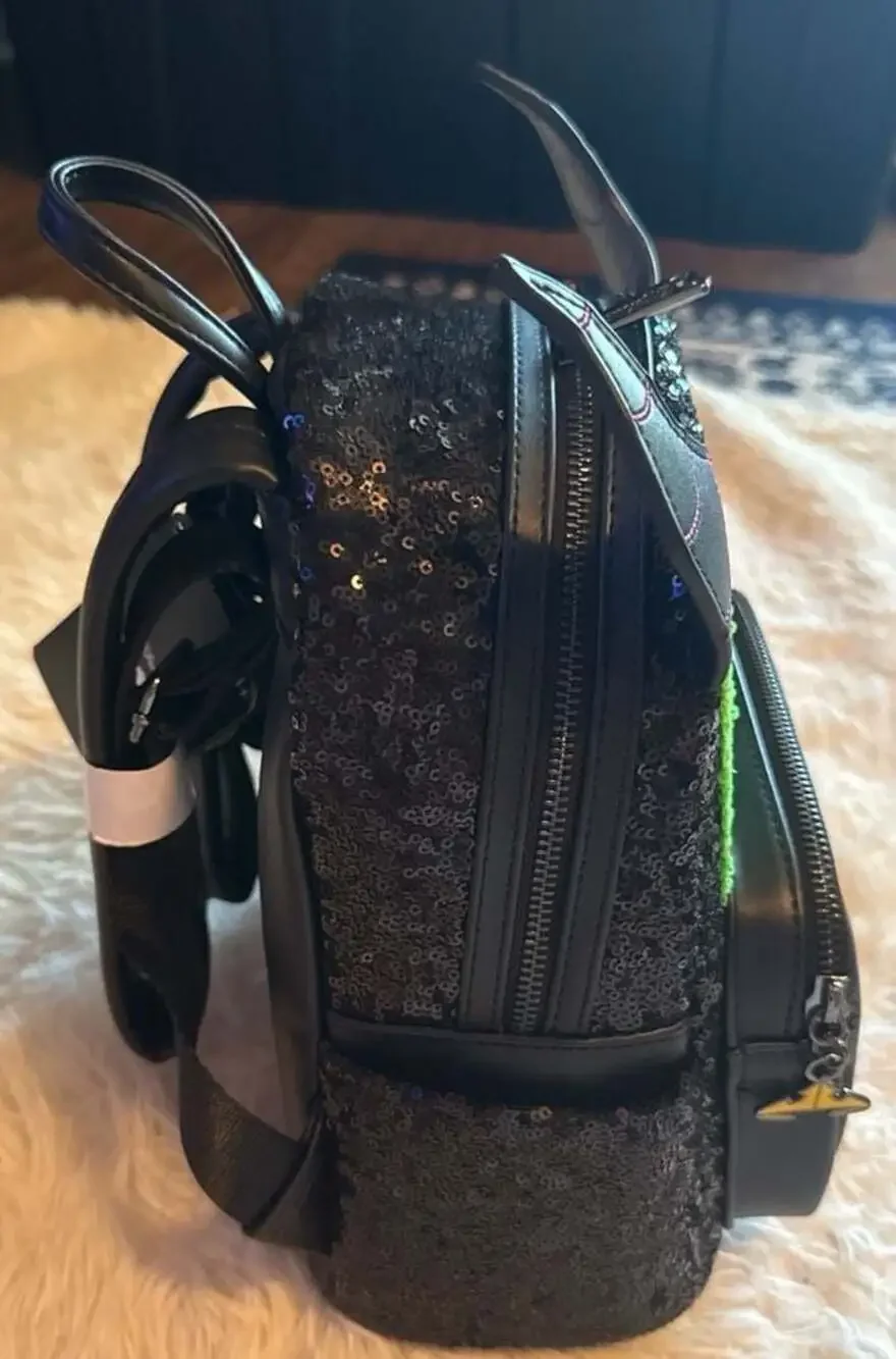 Loungefly Disney Sleeping Beauty‎ Maleficent Dragon Sequin Mini Backpack
